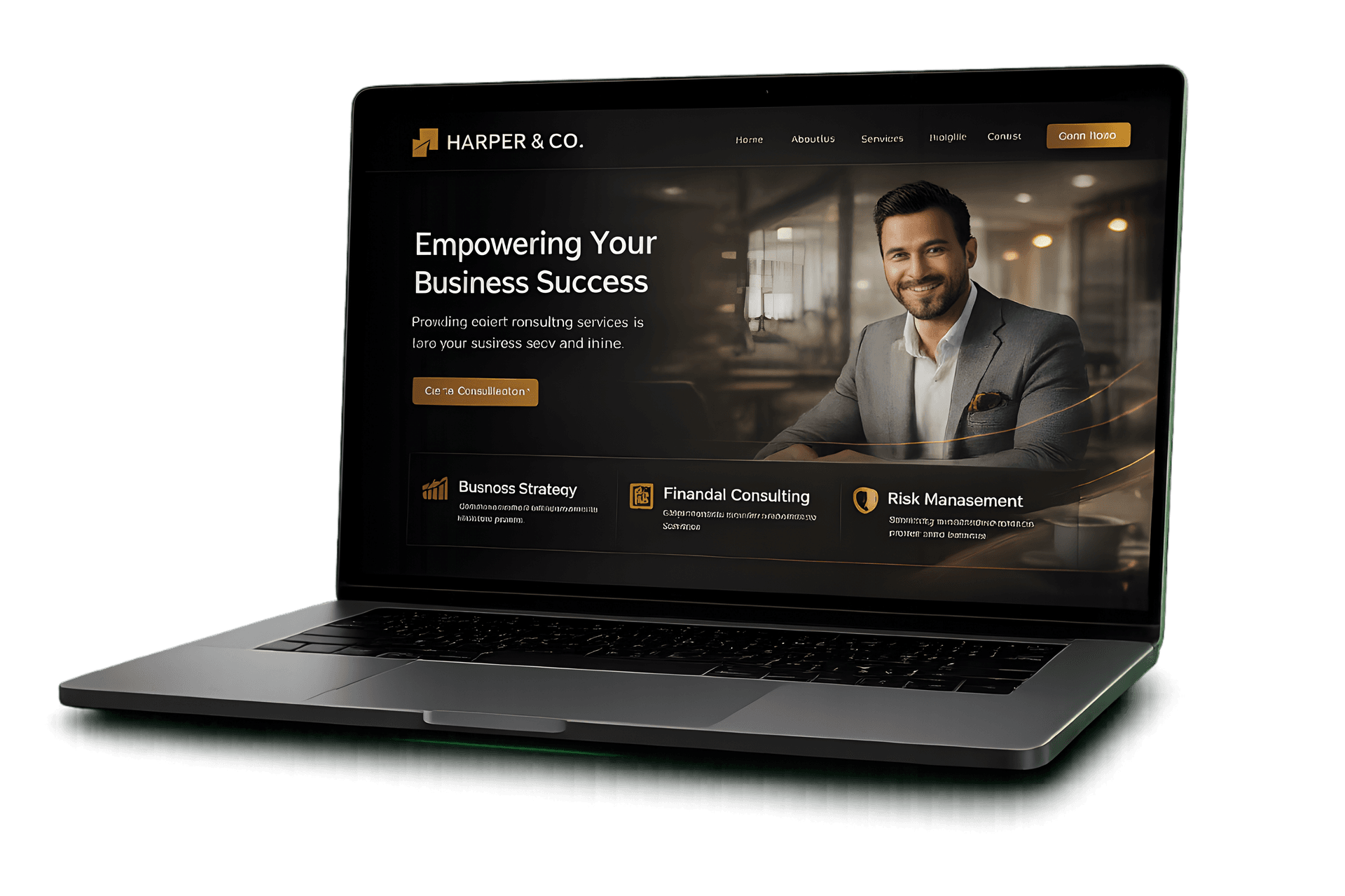 FM Digital website and app development preview